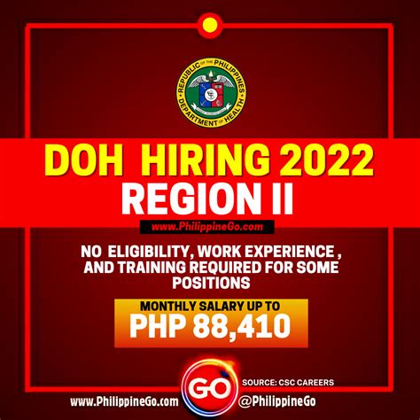 doh hiring 2022.